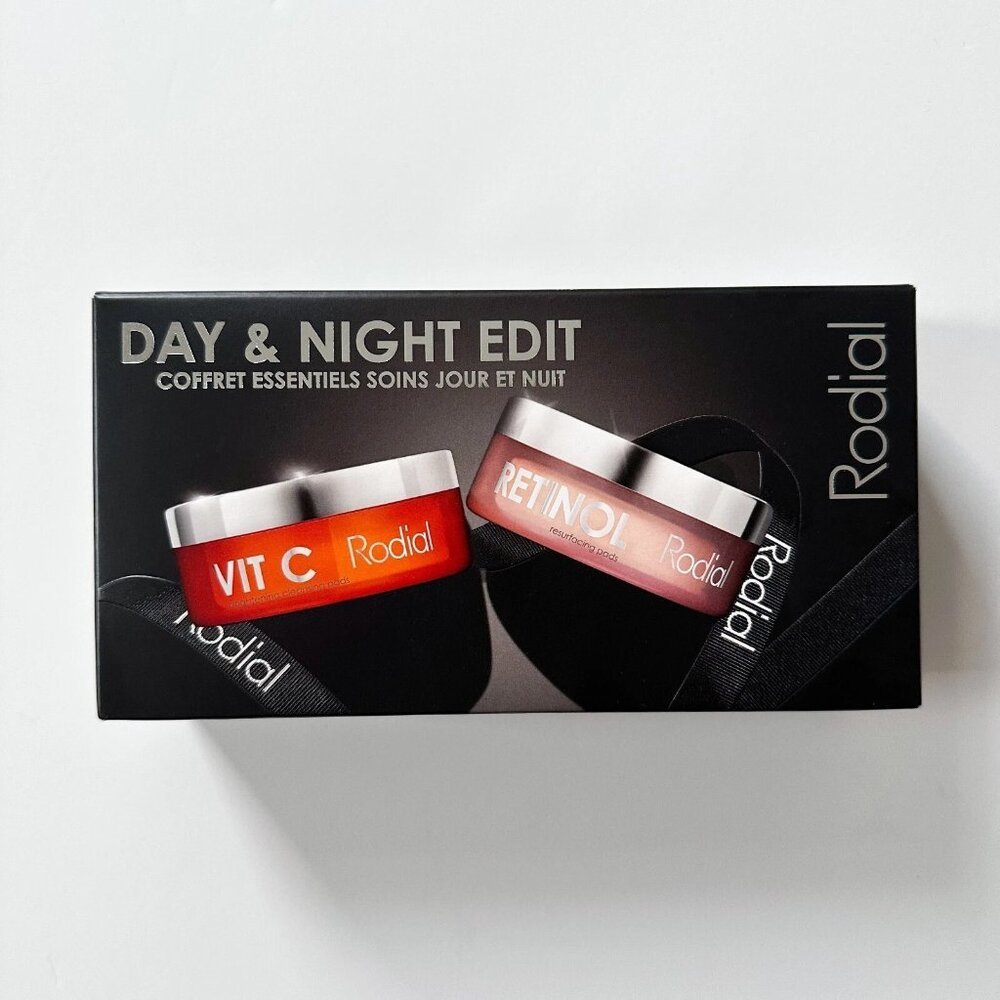 Rodial Day & Night Edit Set: Vit C Cleansing Pads & Retinol Resurfacing Pads